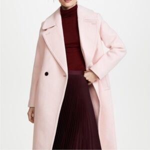 Club Monaco Pastel Pink Wool Coat